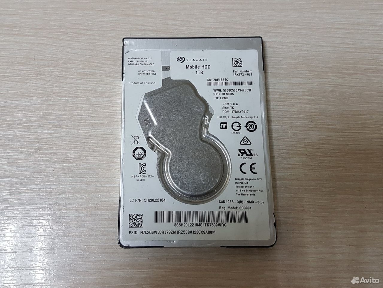Жесткий диск seagate ST1000LM035, 1000Gb