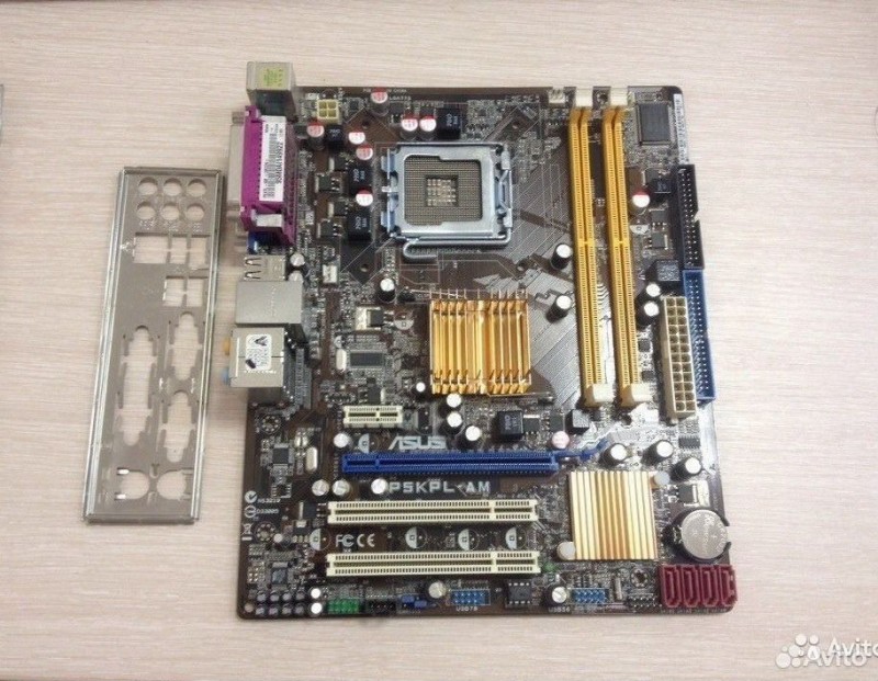 Материнская плата asus P5KPL-AM, socket 775