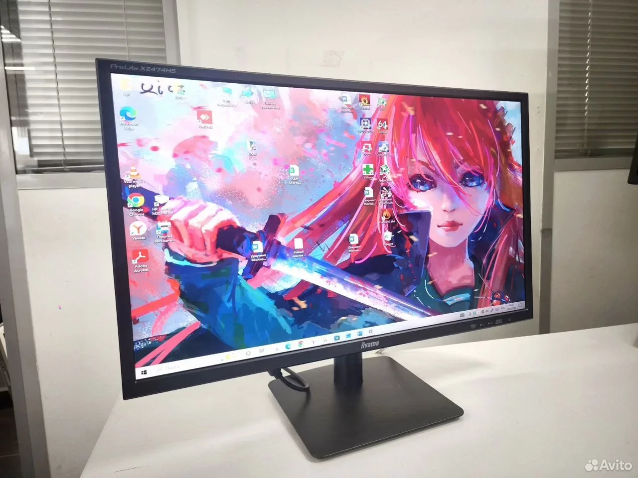 Монитор 24" iiyama x2474hs DisplayPort, hdmi — фото 1