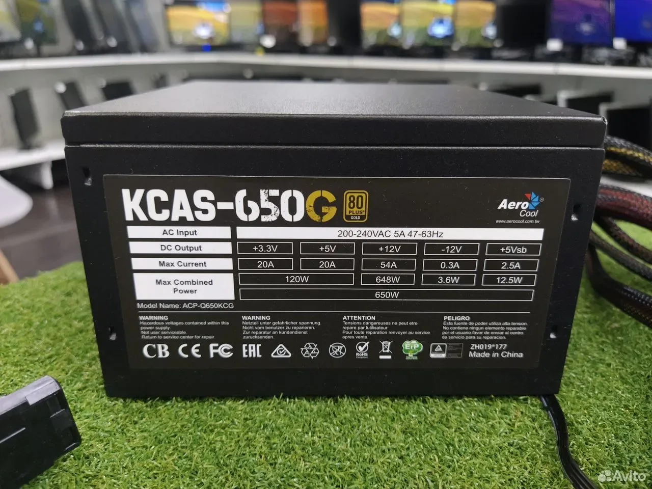 Блок питания 650W AeroCool kcas-650G gold — фото 2