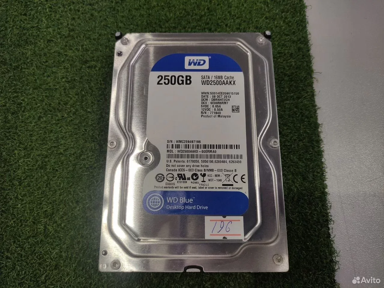 Жесткий диск 3.5" 250Gb Western Digital #196 — фото 1