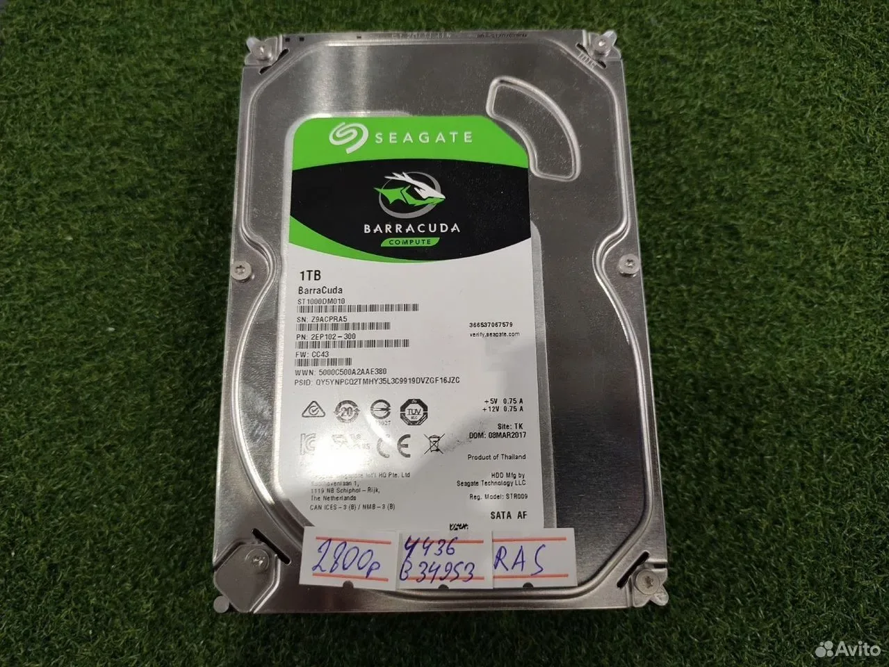 Жесткий диск 1Tb 3.5" Seagate #RA5 — фото 1