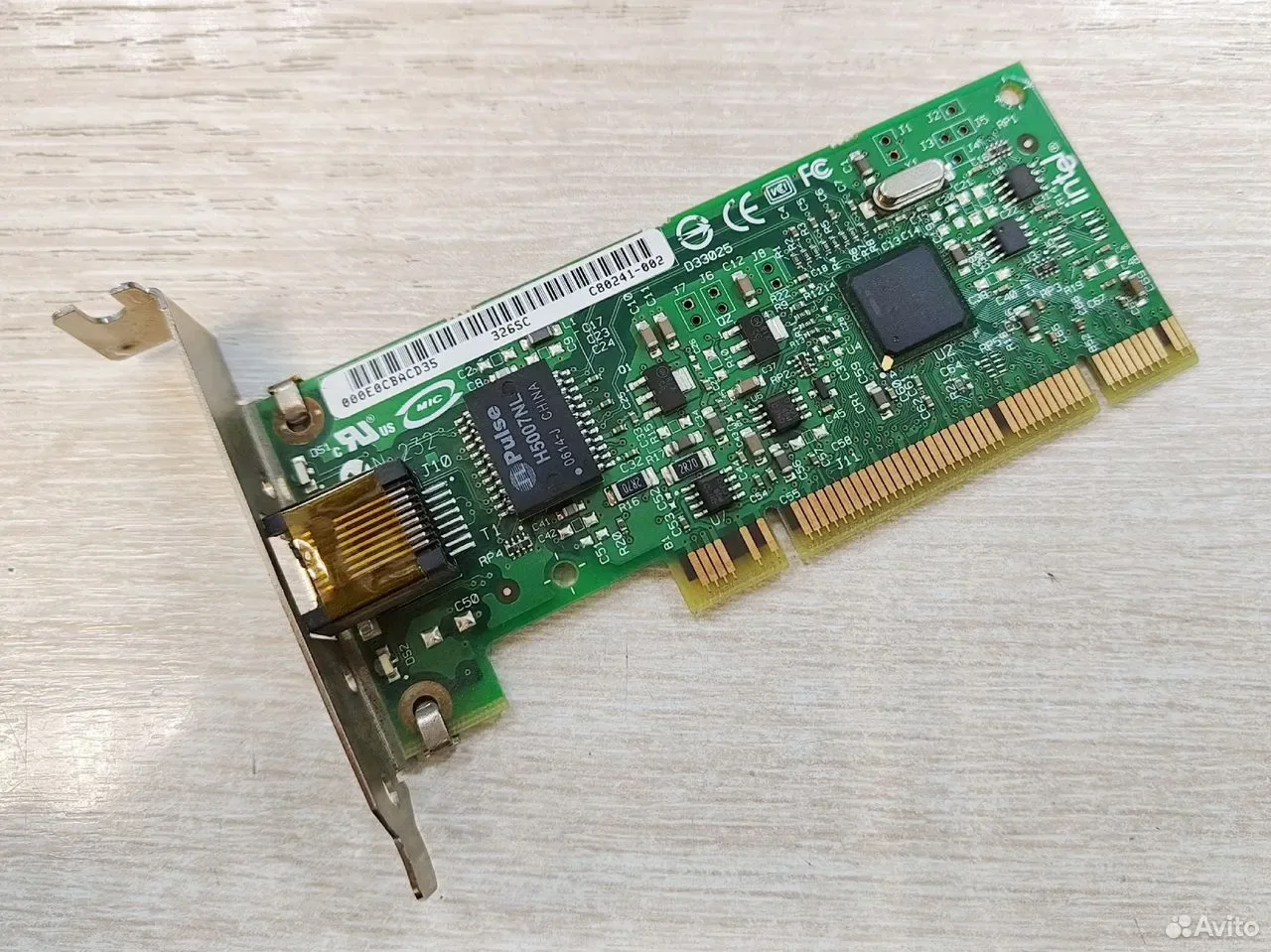 Сетевая карта intel PCI, 10/100/1000 Mb — фото 1