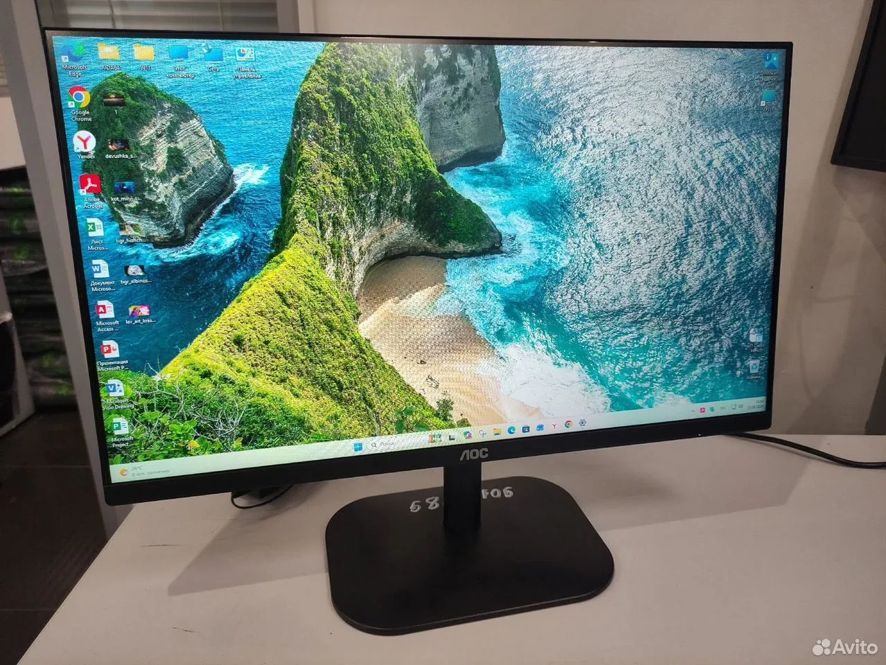 Монитор 24" AOC VA VGA DVI — фото 1