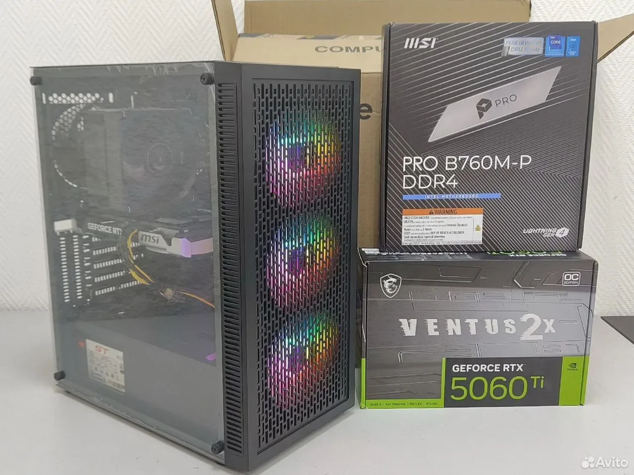 Игровой i5-14400F/32Gb/nvme 512Gb/RTX 5060Ti 16Gb — фото 1