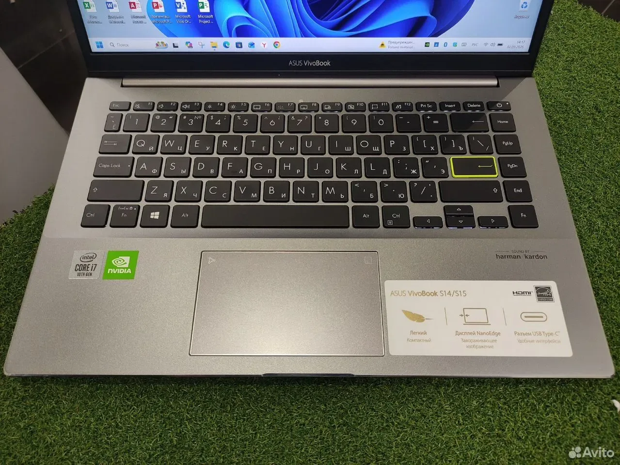 Ноутбук asus VivoBook 14" I7-1065G7/16Gb/SSD #301 — фото 3