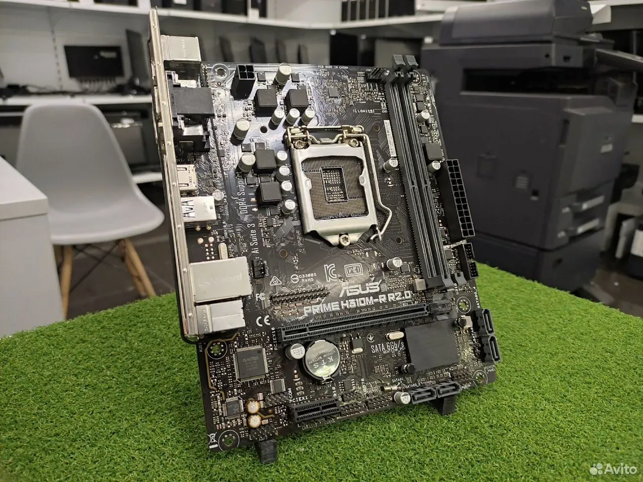 Материнская плата asus s1151v2 prime H310M-R R2.0 — фото 1