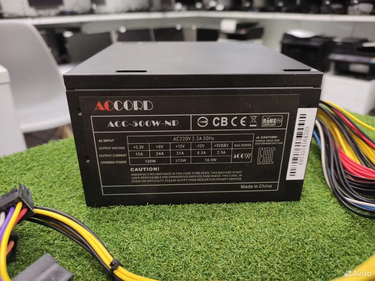 Блок питания accord 500W ACC-500W-NP — фото 2