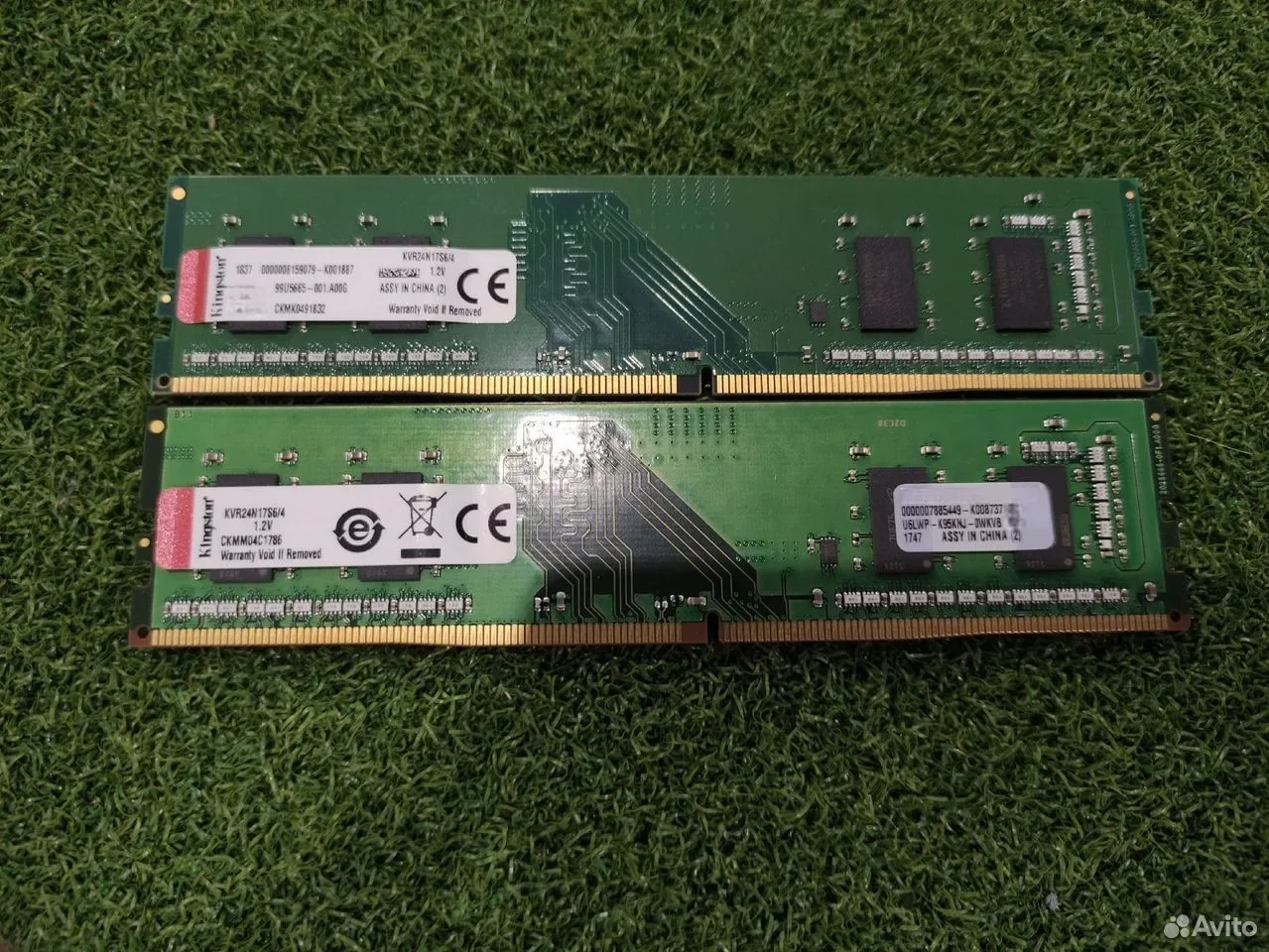 Комплект Kingston DDR4 8G (4G x 2) 2400Mhz — фото 1