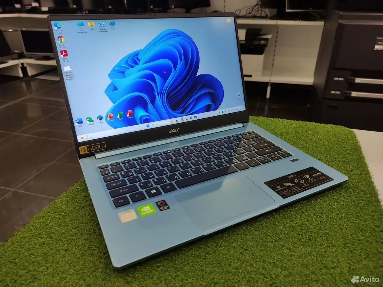 Ноутбук acer 14" I7 1065G7/DDR4 16/SSD/MX 350 #559 — фото 1