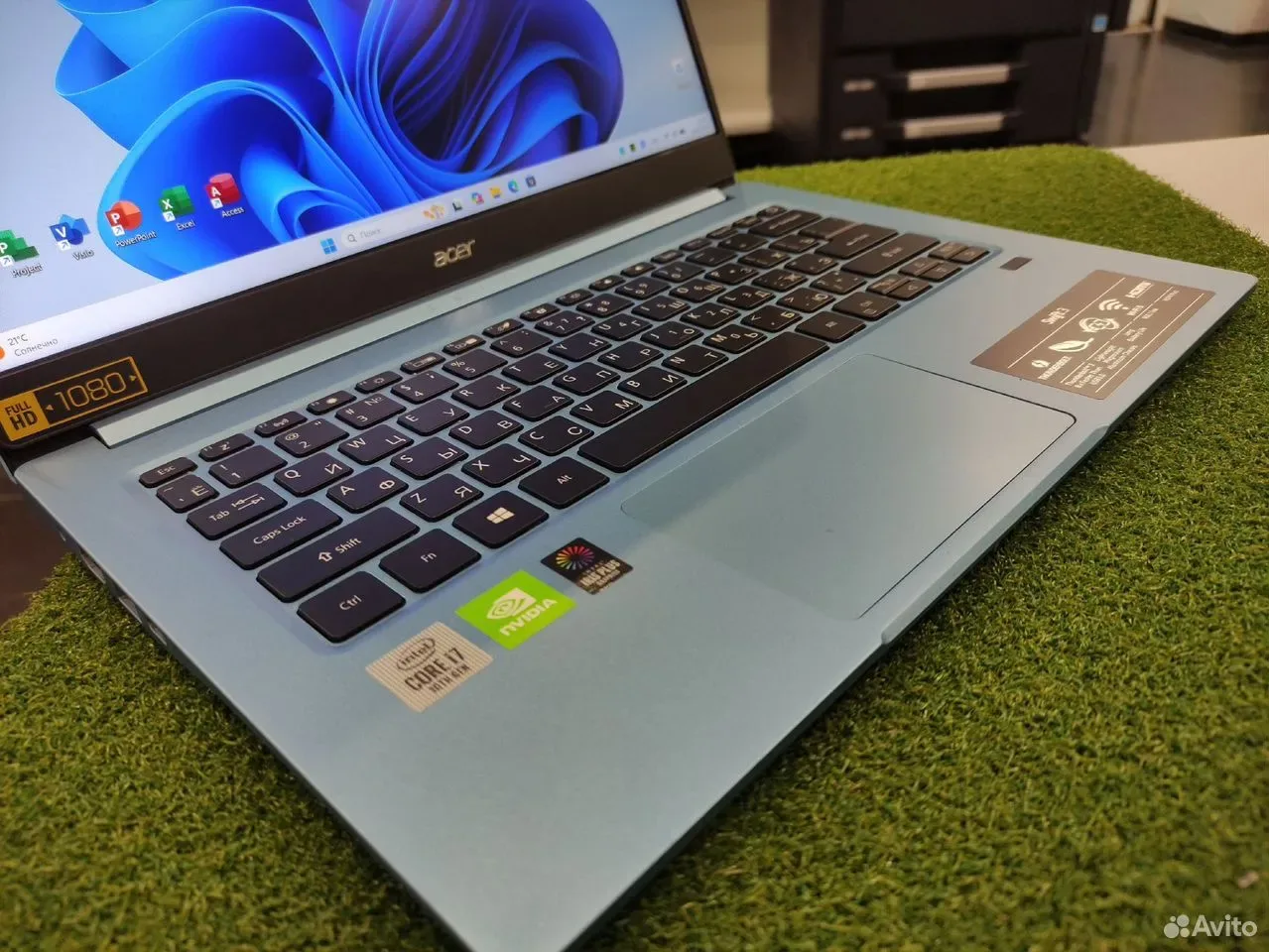 Ноутбук acer 14" I7 1065G7/DDR4 16/SSD/MX 350 #559 — фото 2