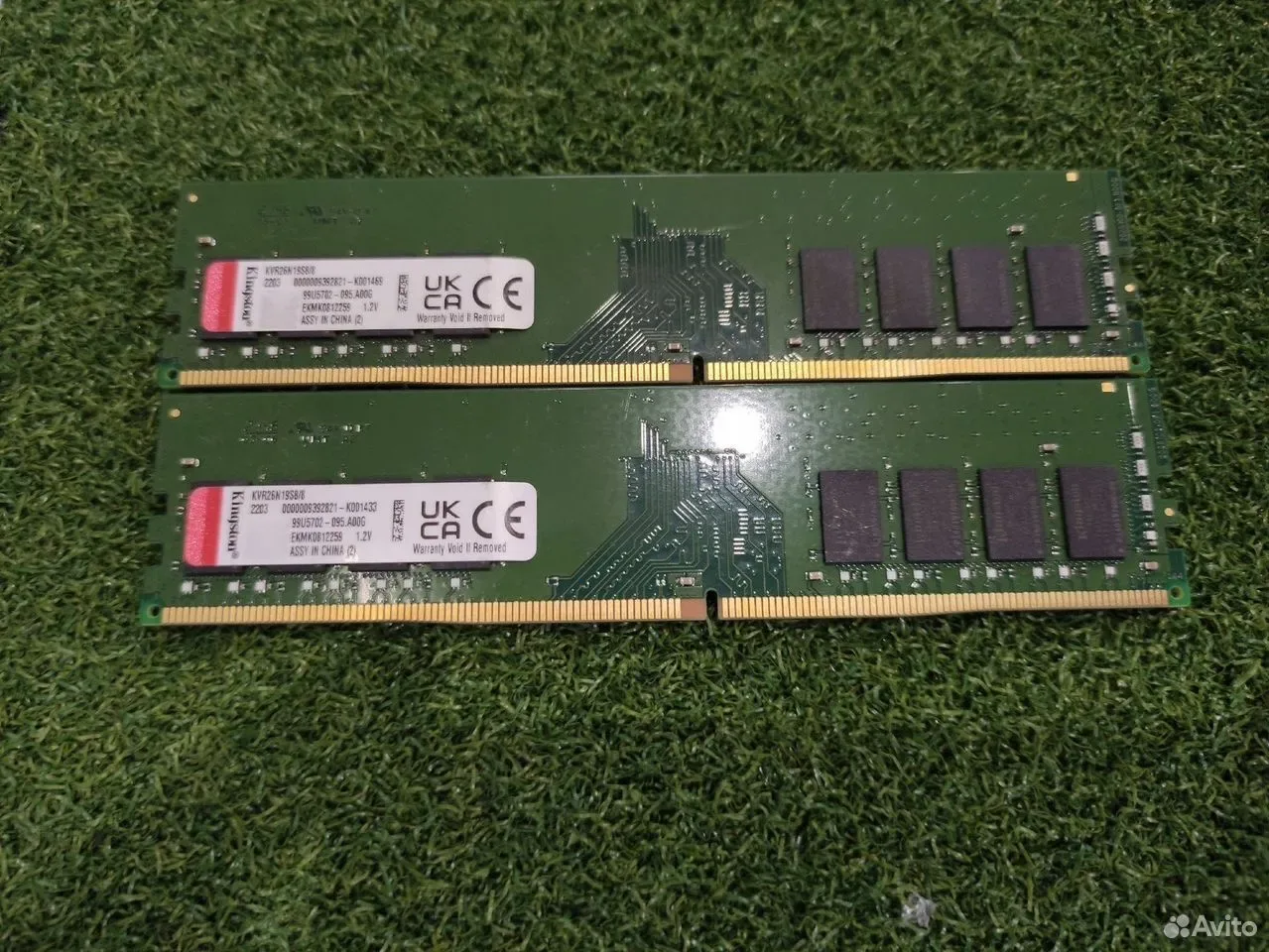 Комплект DDR4 16Gb (8Gb x 2) 2666Mhz Kingston — фото 1