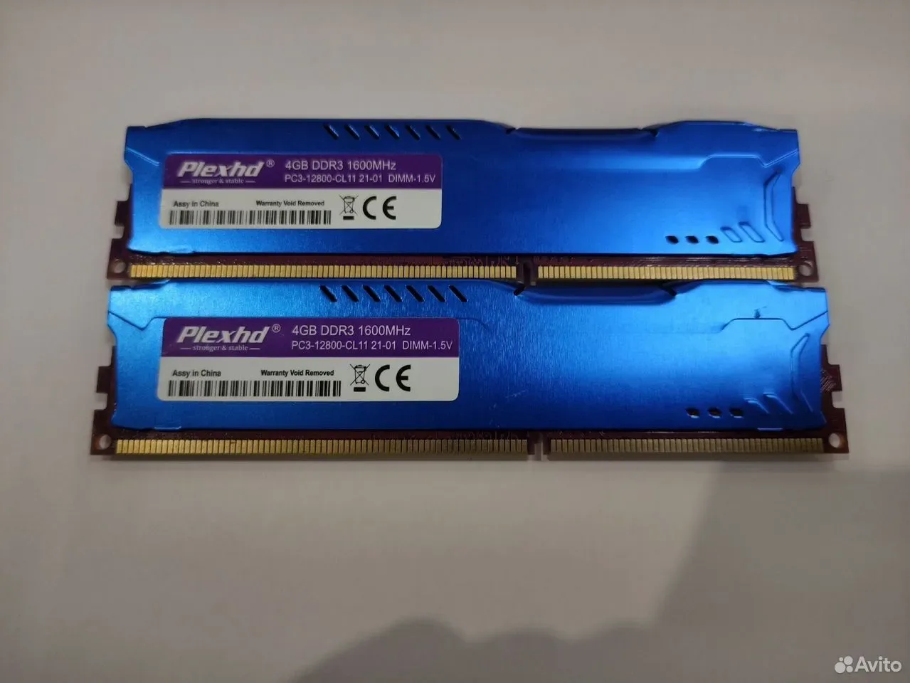 Комплект Plexhd DDR3 8Gb (4G x2) 1600Mhz — фото 1