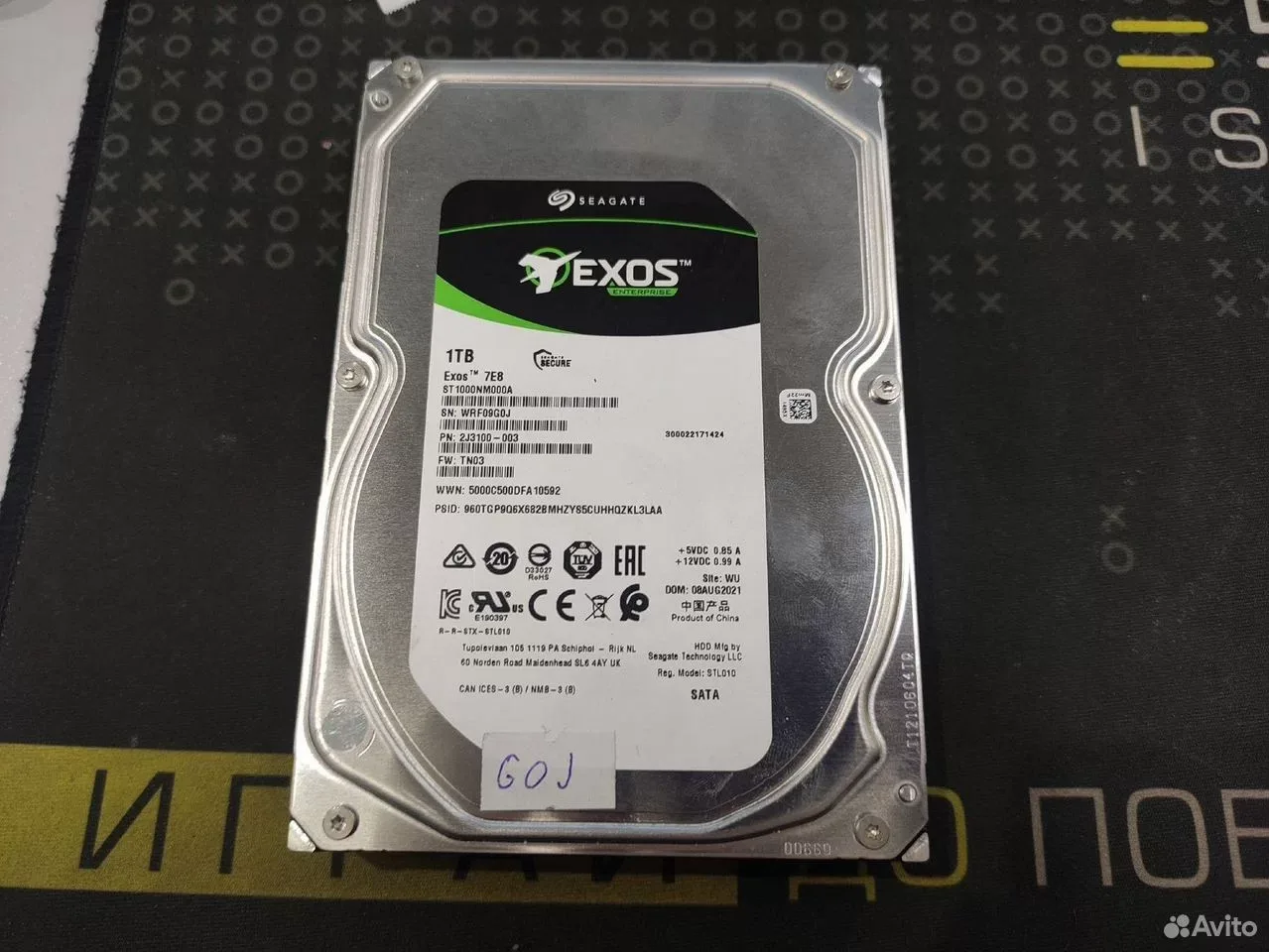 Жесткий диск 1Tb Seagate exos #G0J — фото 1
