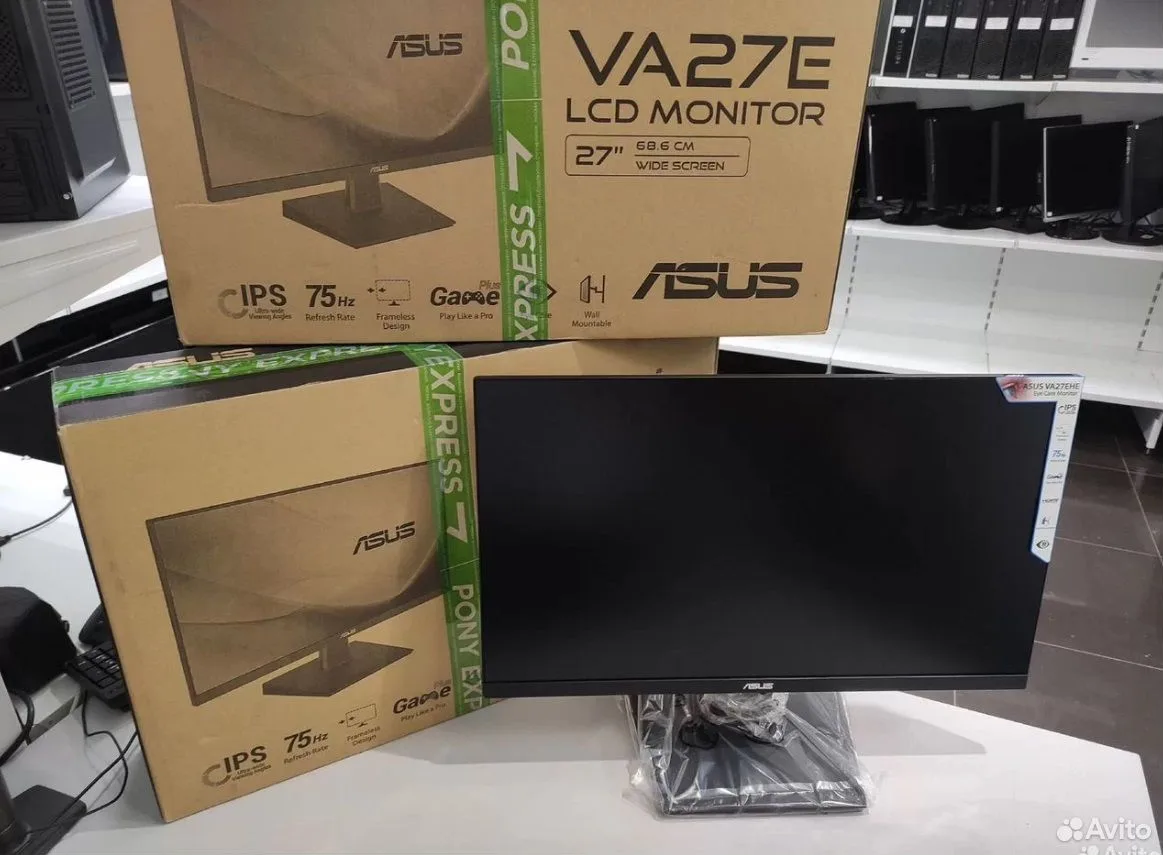 Монитор новый 27" Asus VA27EHE IPS hdmi VGA — фото 1