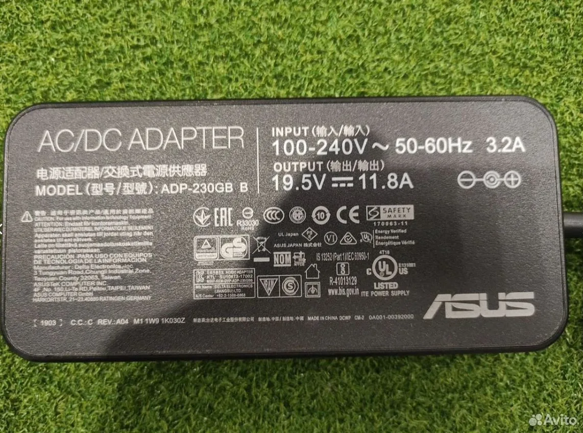Блок питания asus ADP-230GB/B 19,5В/230 Вт/11,8A — фото 2