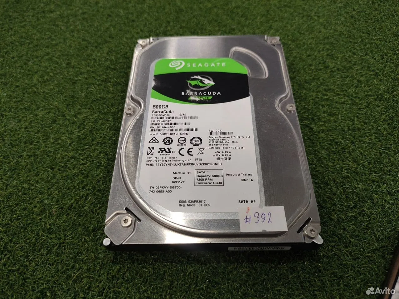 Жесткий диск 3.5" 500Gb Seagate #392 — фото 1