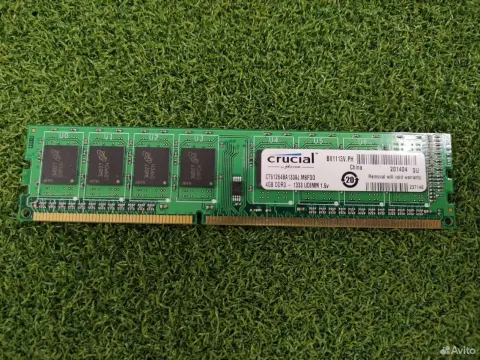 Оперативная память Crusial ddr3 4Gb 1333Mhz 1.5v