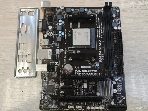 Материнская плата gigabyte GA-F2A58M-S1 +A4-4000