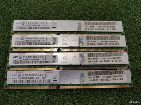 Комплект ddr3 32Gb (8G x 4) серверной памяти