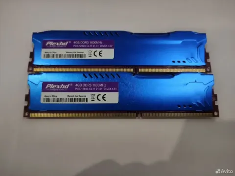 Комплект Plexhd DDR3 8Gb (4G x2) 1600Mhz